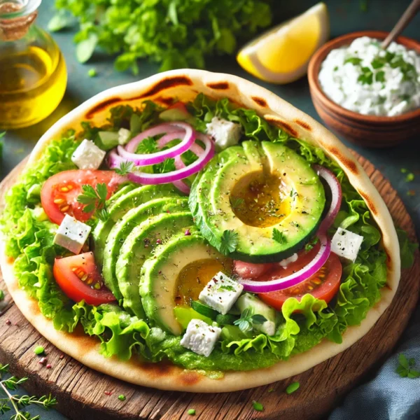 Smashed Avocado & Feta Gyros
